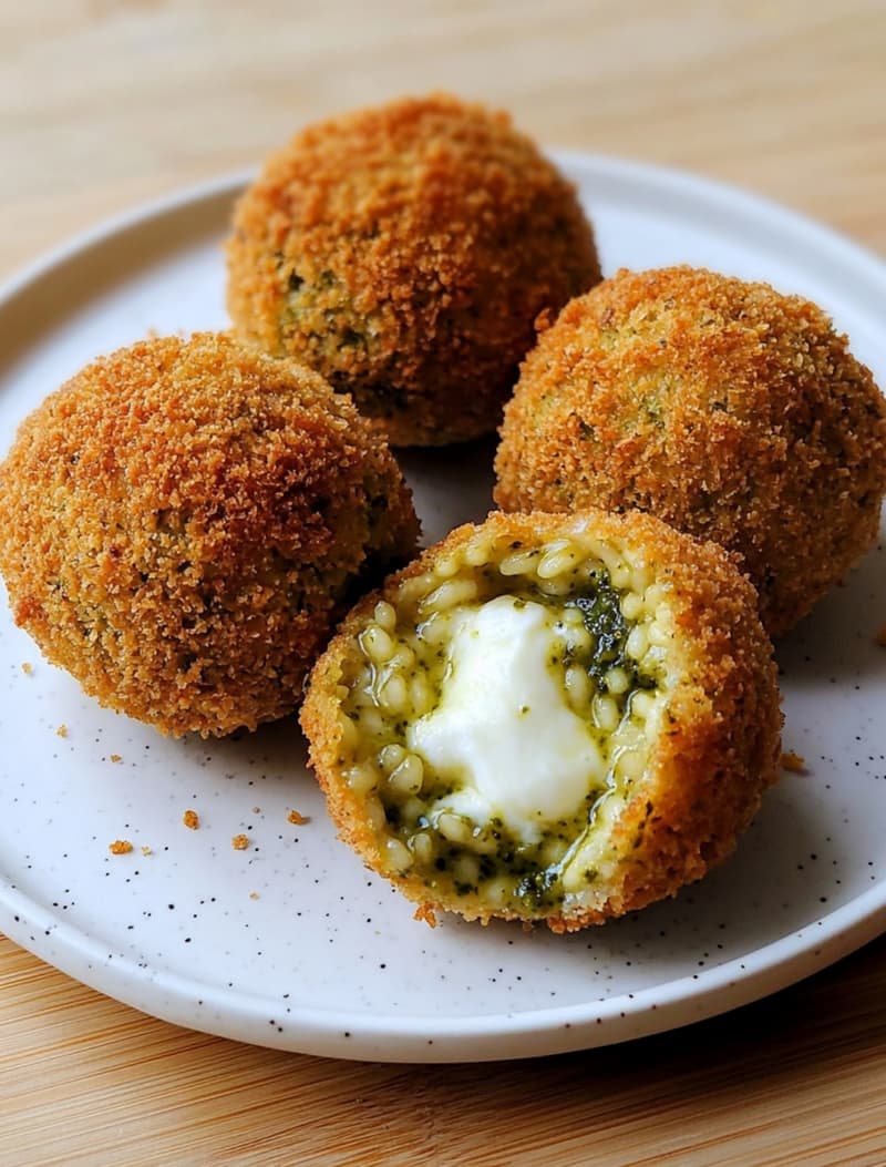 Crispy Risotto Bites with Melty Mozzarella
