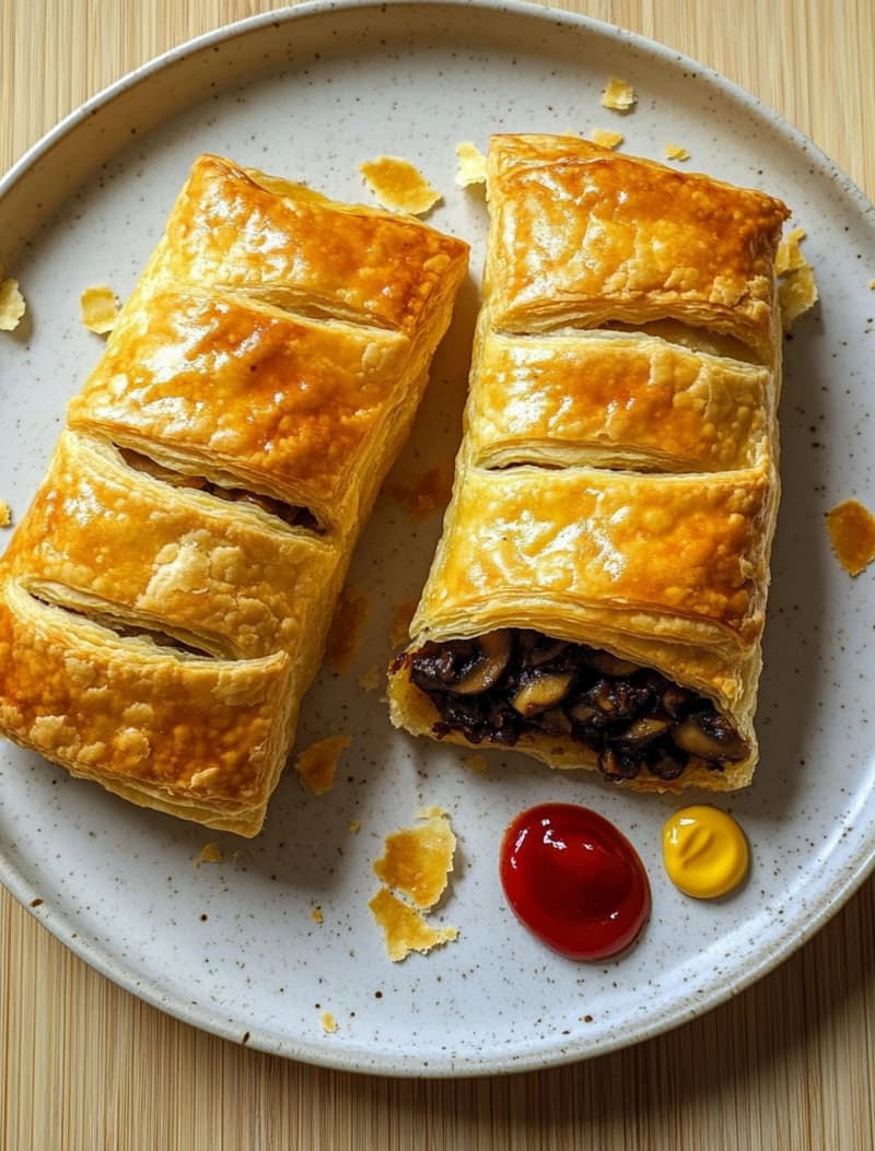 Mushroom & Chestnut Rolls