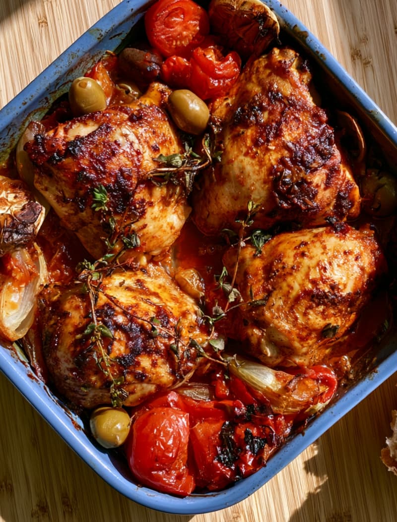 Rustic Spanish Chicken Traybake