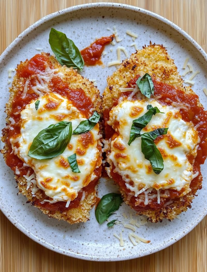 Crumbed Chicken Parm with Melty Mozzarella