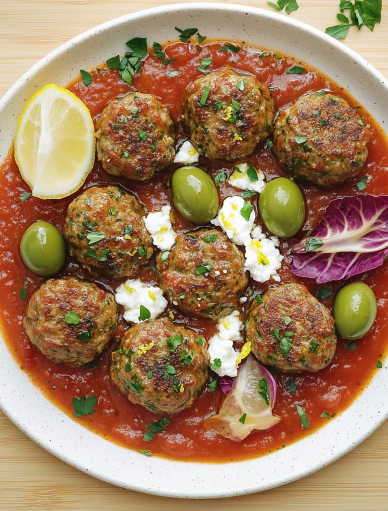 Spiced Lamb & Feta Air-Fried Meatballs