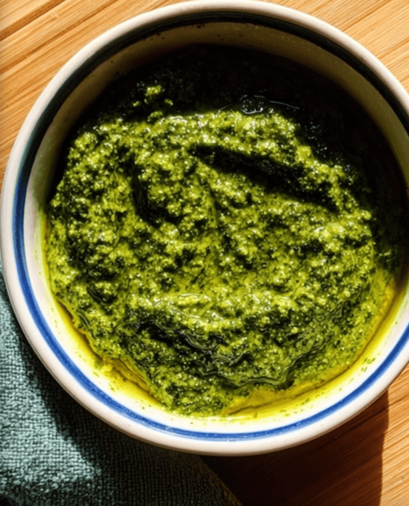 Basil and Pine Nut Pesto (Pesto alla Genovese)