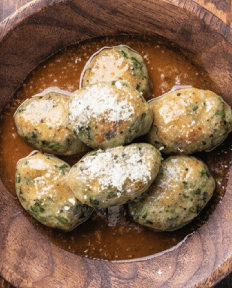 Cheese and Spinach Dumplings (Malfatti)