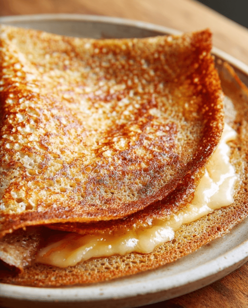 Cheesy Buckwheat Pancakes (Chisciol)