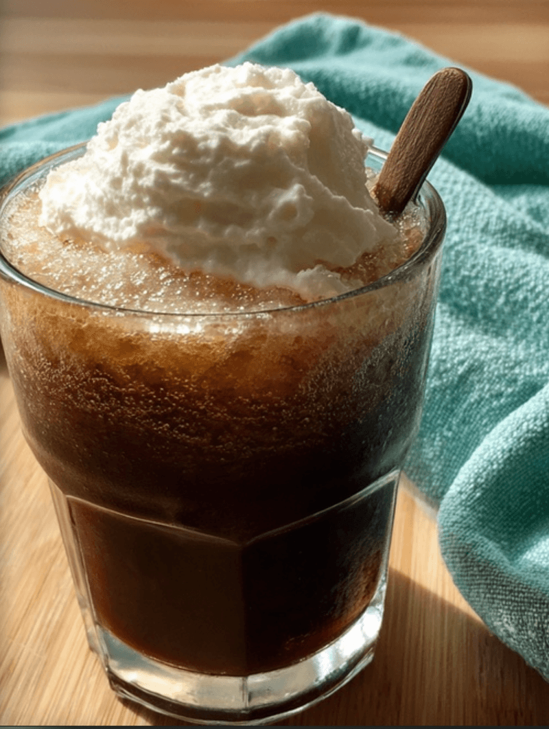 Coffee Granita with Whipped Cream