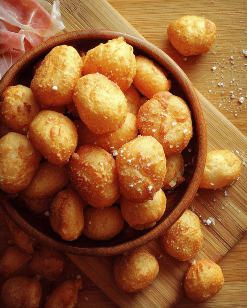 Cuddles' with Prosciutto & Cheese (Coccoli con Prosciutto e Stracchino)