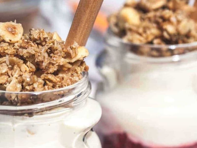 Hazelnut and Honey Skillet Granola