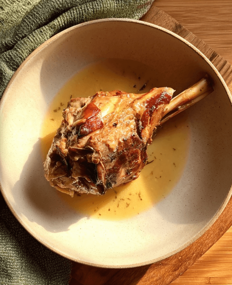 Lamb Shanks in White Wine (Stinco d'Agnello al Vino Bianco)