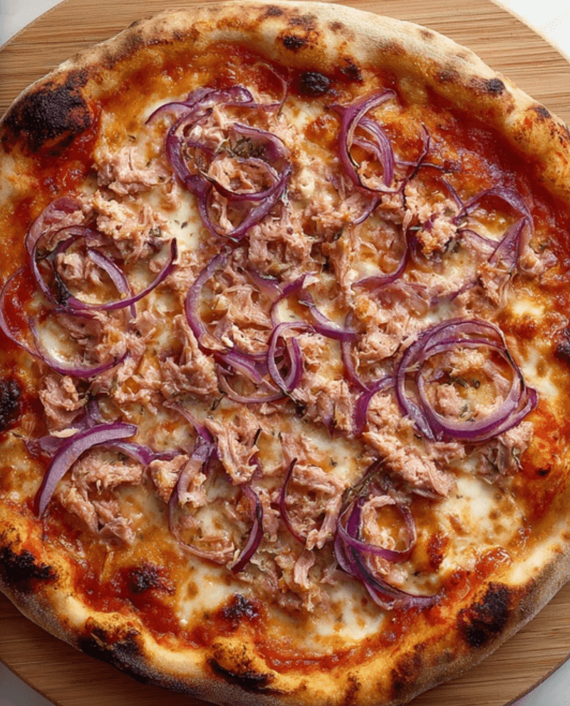 Molise Style Tuna & Onion Pizza (Pizza con Tonno e Cipolla Rossa)