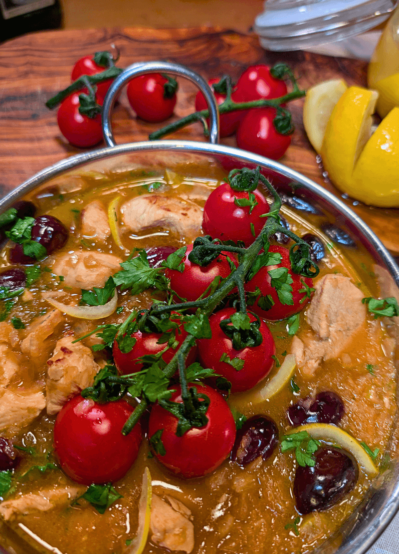 Moroccan-Inspired Chicken "No" Tagine