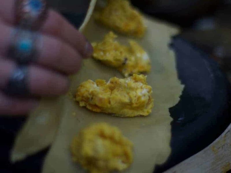 PUMPKIN RAVIOLI WITH SAGE BUTTER