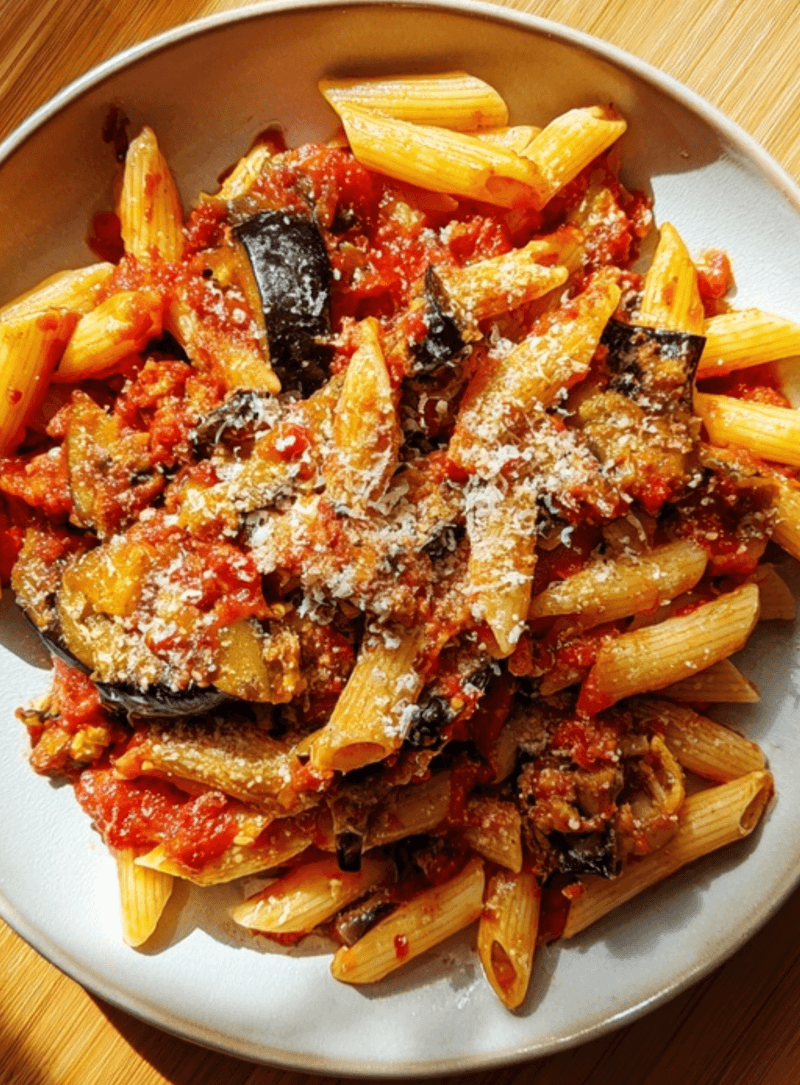 Sicilian Aubergine Pasta (Pasta alla Norma)