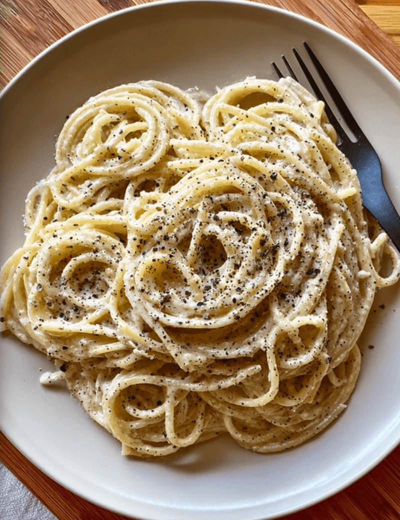 Spaghetti with Cheese & Pepper (Cacio e Pepe)