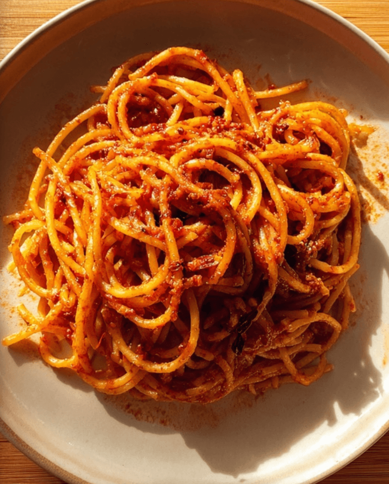 Spaghetti with Chilli & Tomato (Spaghetti all'Assassina)