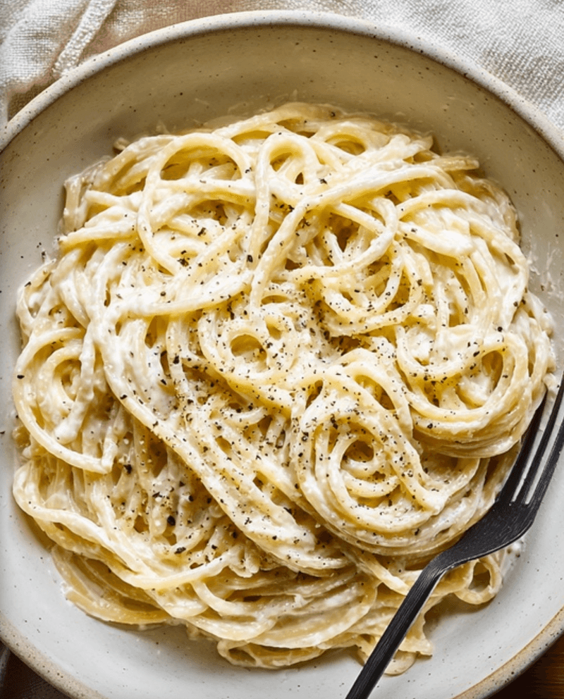 Spaghetti with Ricotta & Goat's Cheese