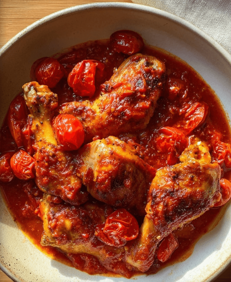 Spicy Umbrian-Style Chicken Stew (Fricco' di Pollo all'Arrabbiata)