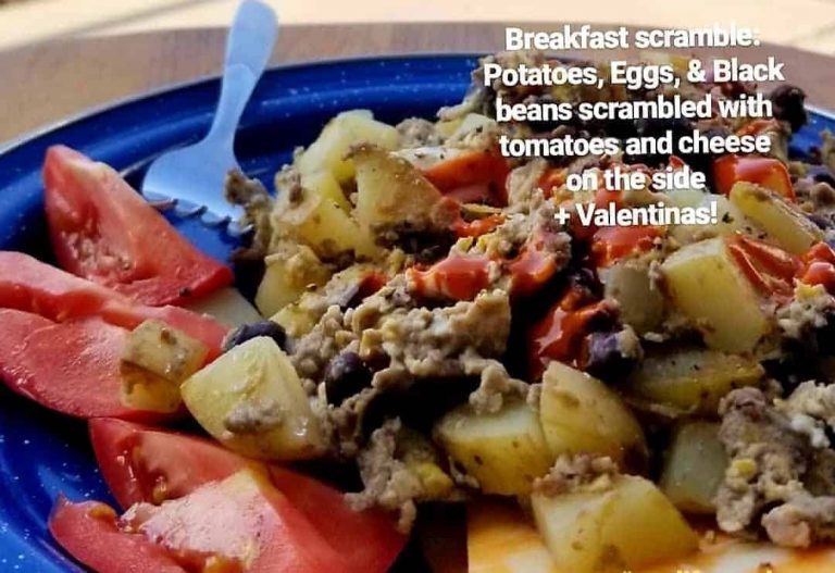 Potatoes, Eggs & Black Bean Breakfast Scramble