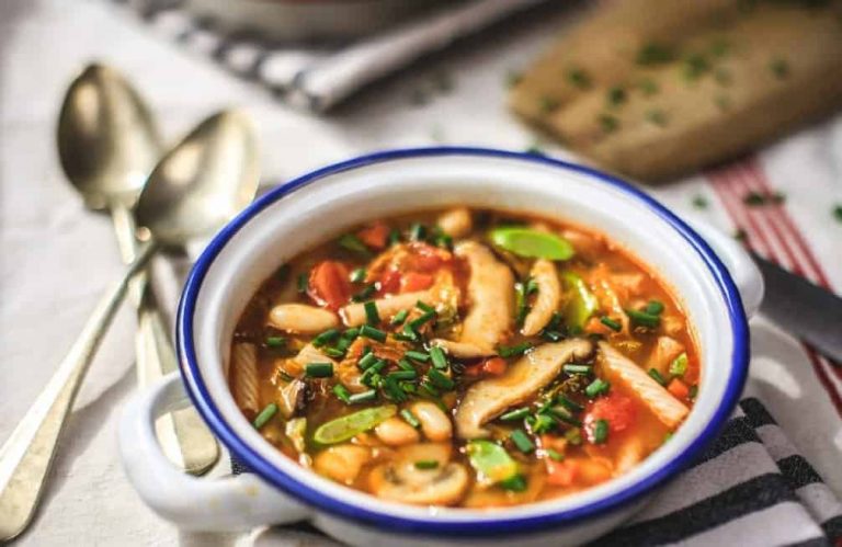 Shiitake & Mac Minestrone Soup