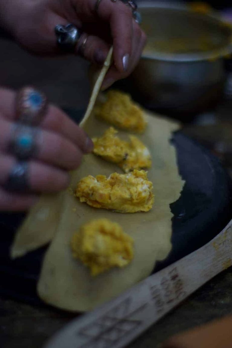 PUMPKIN RAVIOLI WITH SAGE BUTTER