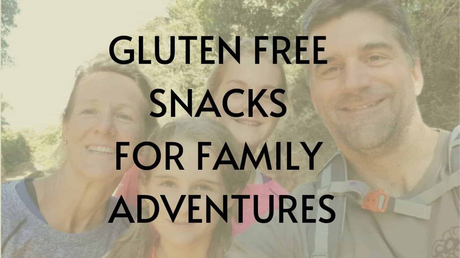 Gluten Free snacks for Family Adventures