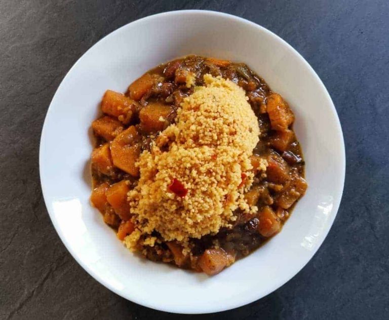 Sweet potato and butternut squash tagine