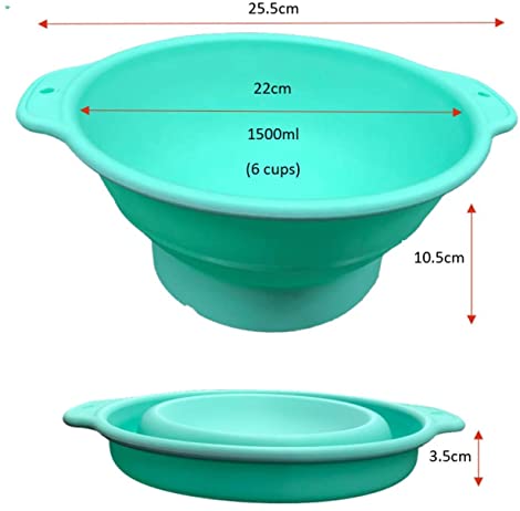 Collapsible Silicone Mixing Bowl - Premium Quality