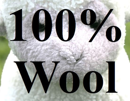 100% wool