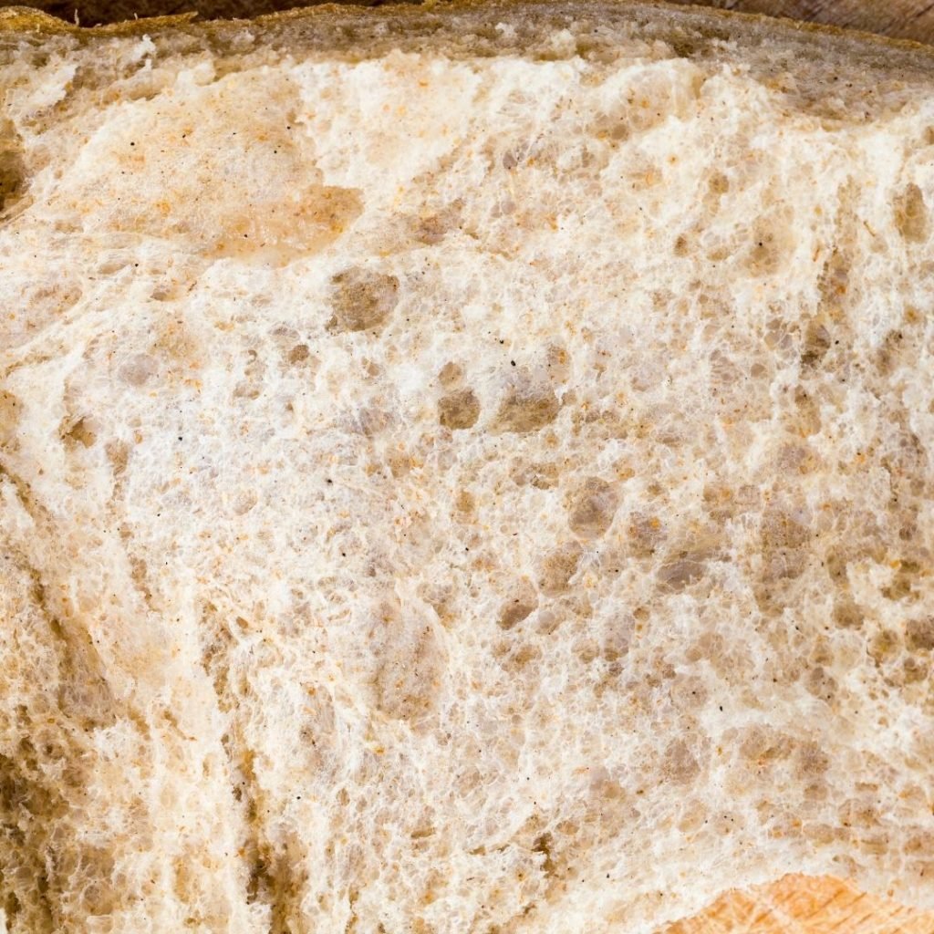 Close up shot of a fresh wholemeal loaf