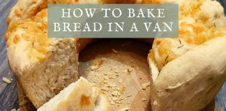 how to bake bread in a van