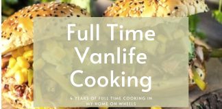 full time vanlife cooking