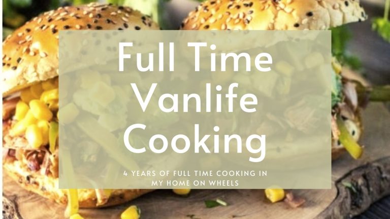 full time vanlife cooking