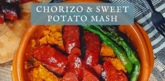 chorizo sweet potato mash Vanlife Recipe Cooking