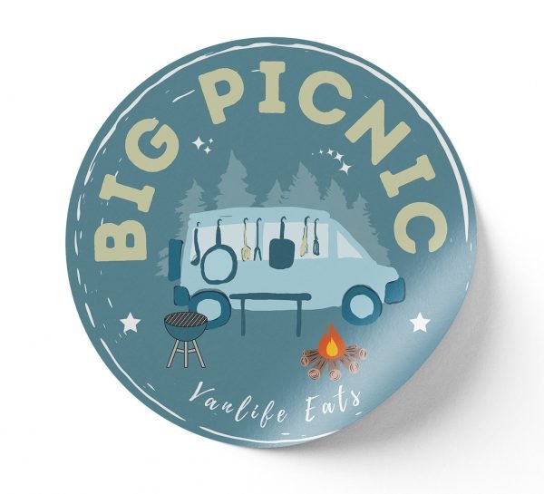 Vanlife Eats Big Picnic Sticker