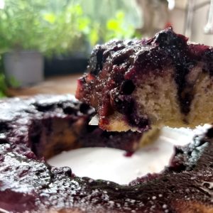 Omnia Blueberry upside down cake