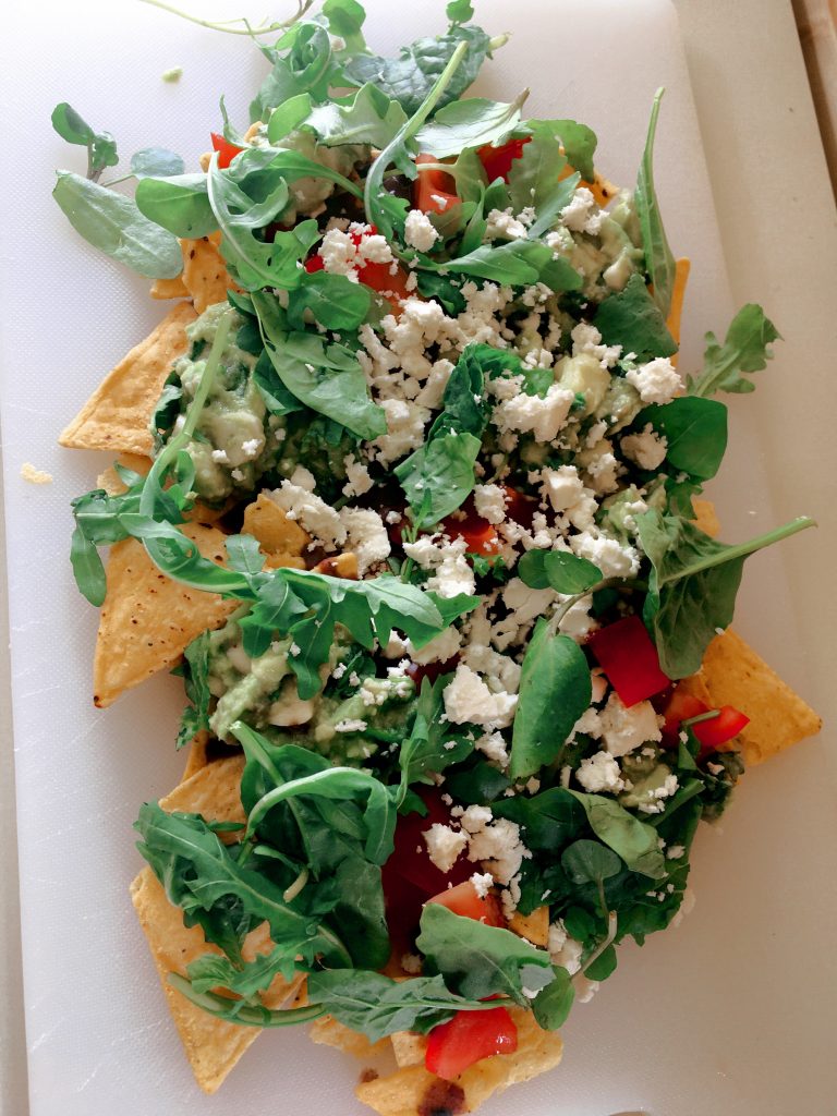 Vegan black bean nachos