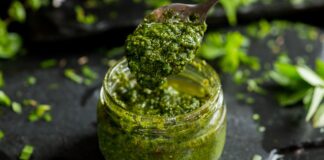 pesto in a jar