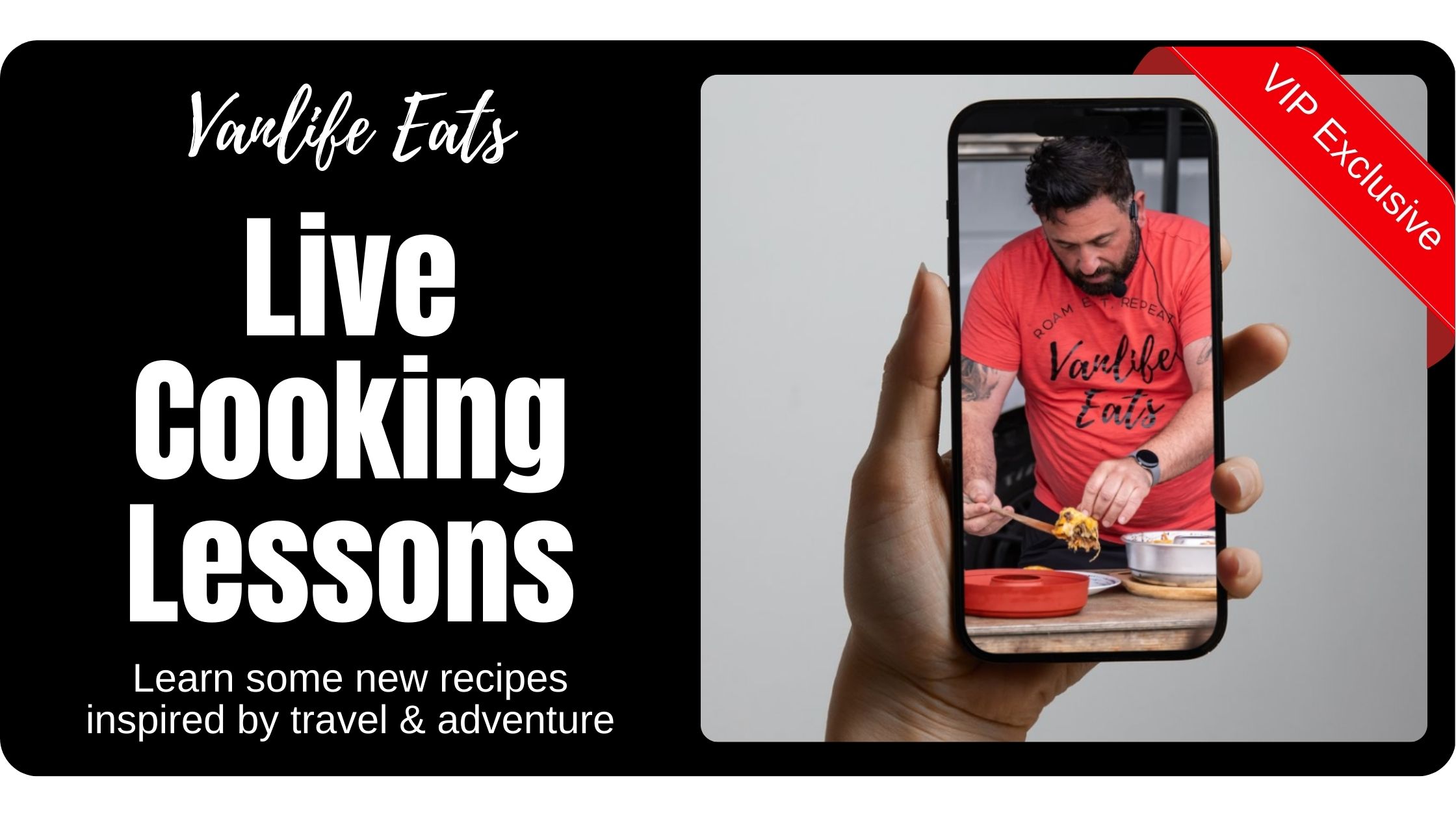 Live cooking lessons campervan friendly